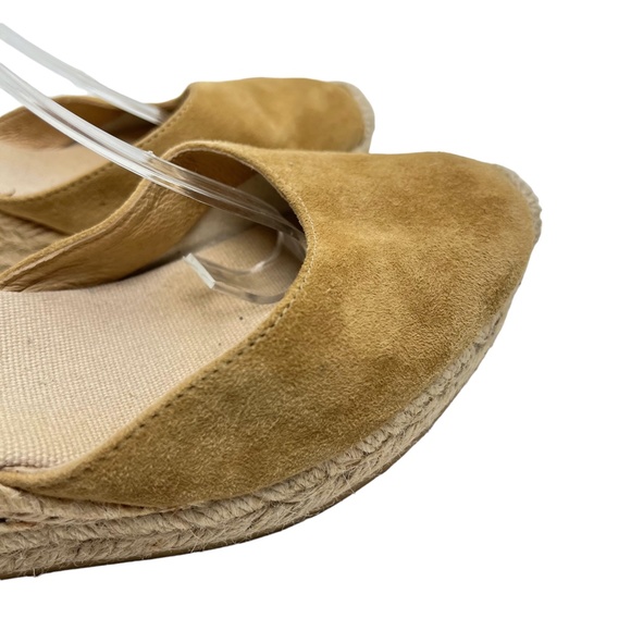 KANNA Made In SPAIN Mustard Yellow Espadrille Ankle Strap Wedge Heels Shoes  41 - Picture 4 of 16